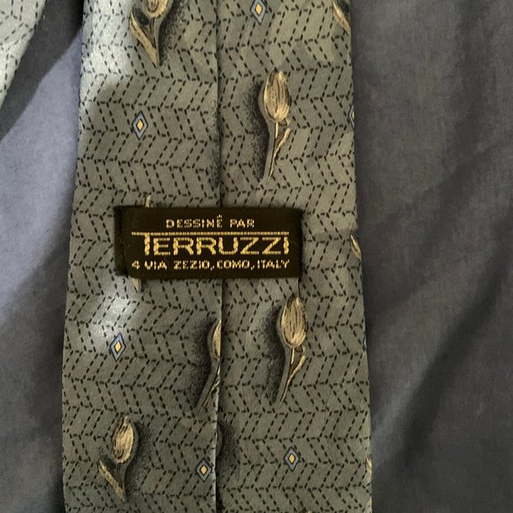 Terruzzi Vintage Patterned Tie (Boys) - Picture 3 of 3